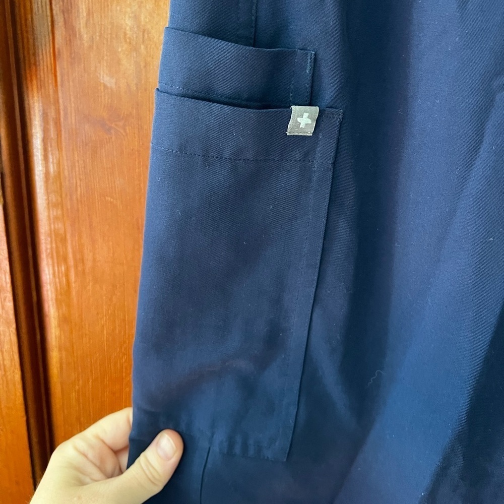 FIGS Yola Straight Leg Scrub Pants Navy Blue Women’s Large Regular - Picture 3 of 10